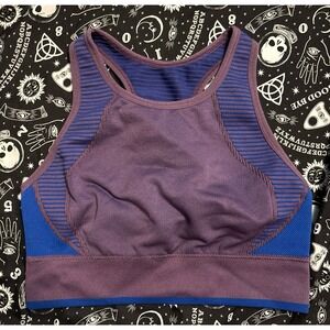 Ryka Purple & Blue Medium Impact Sports Bra/Cropped Active‎ Tank, Medium